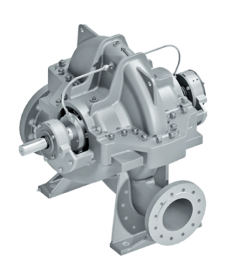 Насос D 125-400A агрегат на раме, с двигателем