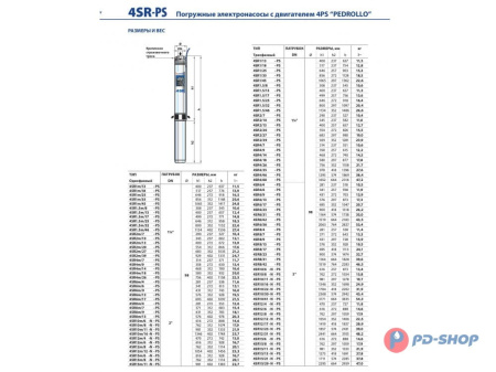 Насос скважинный Pedrollo 4SR 1/13-F